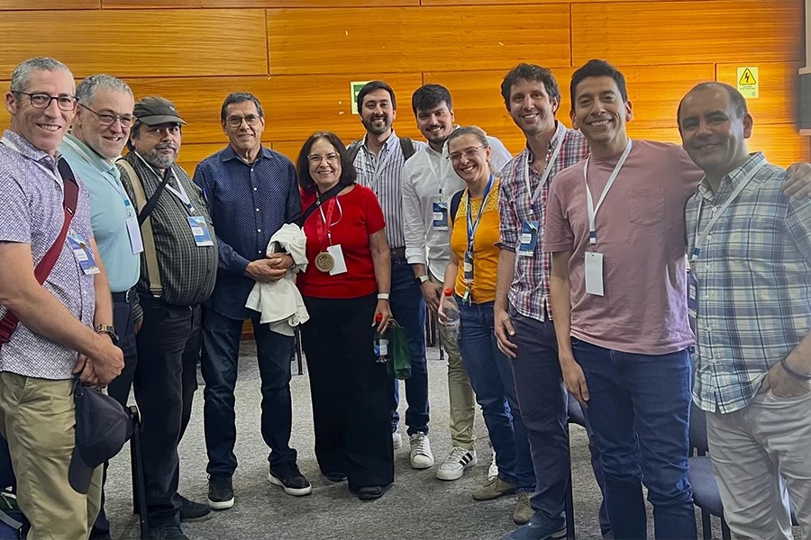 Faculty members and Ximena Vargas