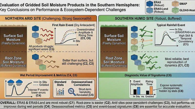 From grid to ground: how well do gridded products represent soil moisture dynamics in natural ecosystems during precipitation events? featured image